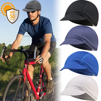 Новая быстросохнущая велосипедная кепка, летняя Унисекс, мотоциклетная велосипедная кепка, внутренняя кепка от пота для занятий спортом на открытом воздухе, козырьки шляп