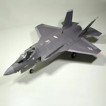 Масштаб 1:33 США F-35 II Lightning Fighter DIY 3D Бумажная Карта Модель Строительные Наборы Строительные Игрушки Развивающие Игрушки Военная Модель