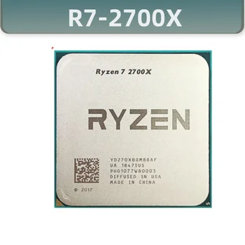 Процессор R7 2700X R7 2700X 3,7 ГГц Восьмиядерный Шестнадцатипоточный процессор мощностью 16M 105 Вт Процессор YD270XBGM88AF Socket AM4 ryzen